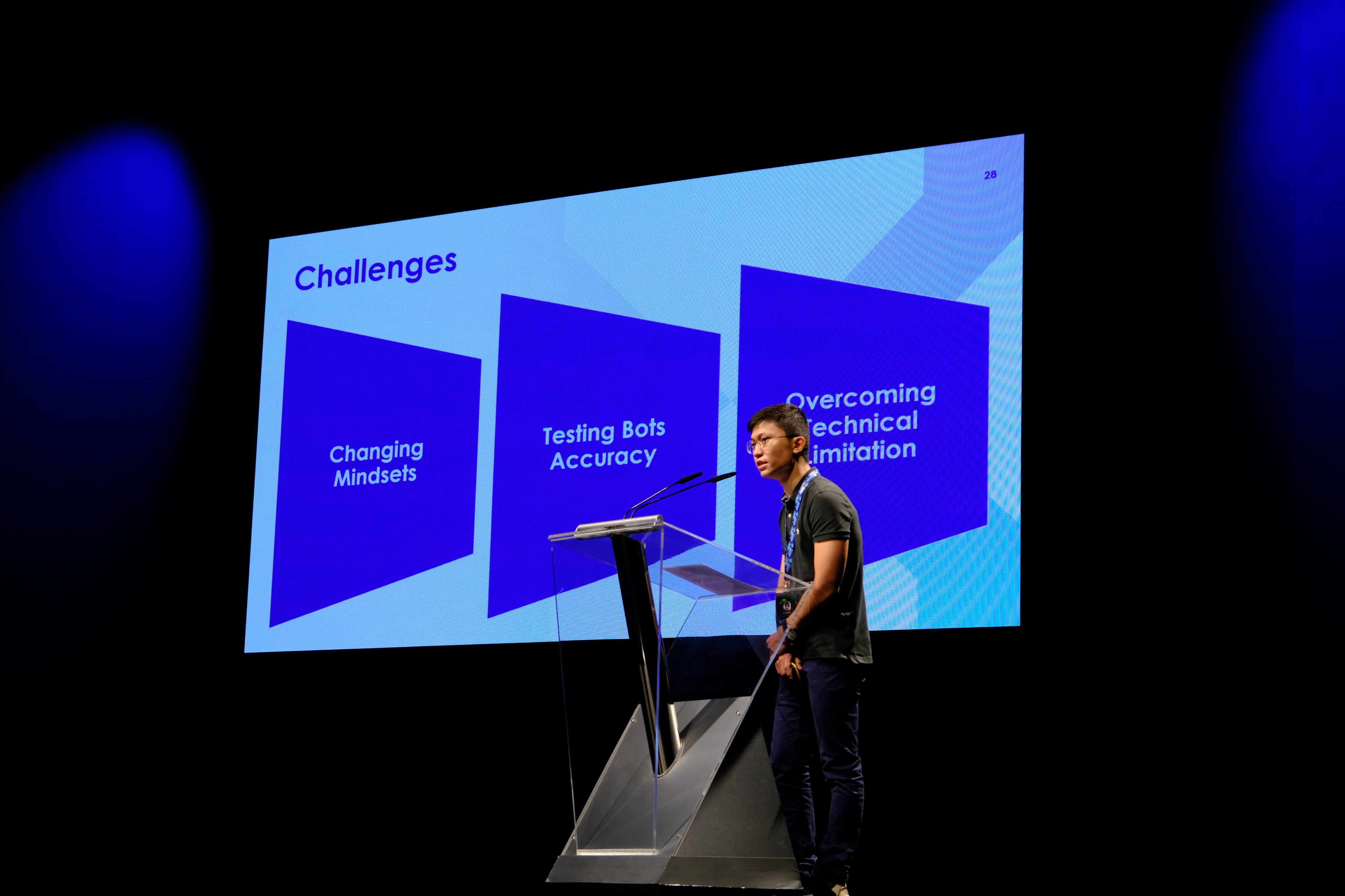 Man making presentation
